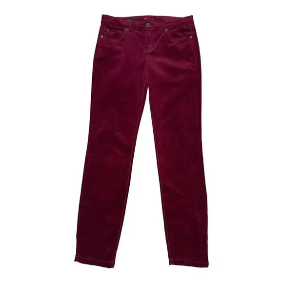 Kut From The Kloth Women’s Size‎ 6 Burgundy Corduroy Diana Skinny Jeans - Picture 1 of 7